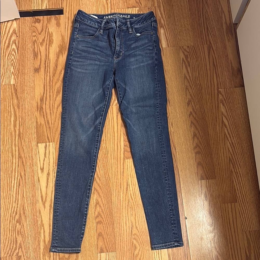 American Eagle Outfitters Blue Skinny Jeans with Stretch